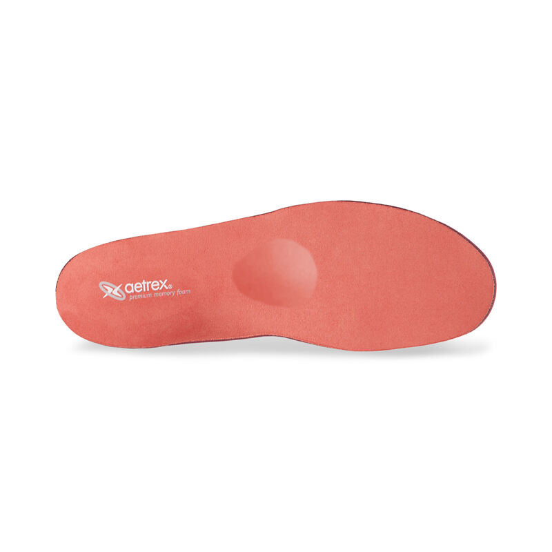 Plantilla de memory foam para mujer Aetrex Spain con soporte metatarsal para mayor comodidad en calzado.