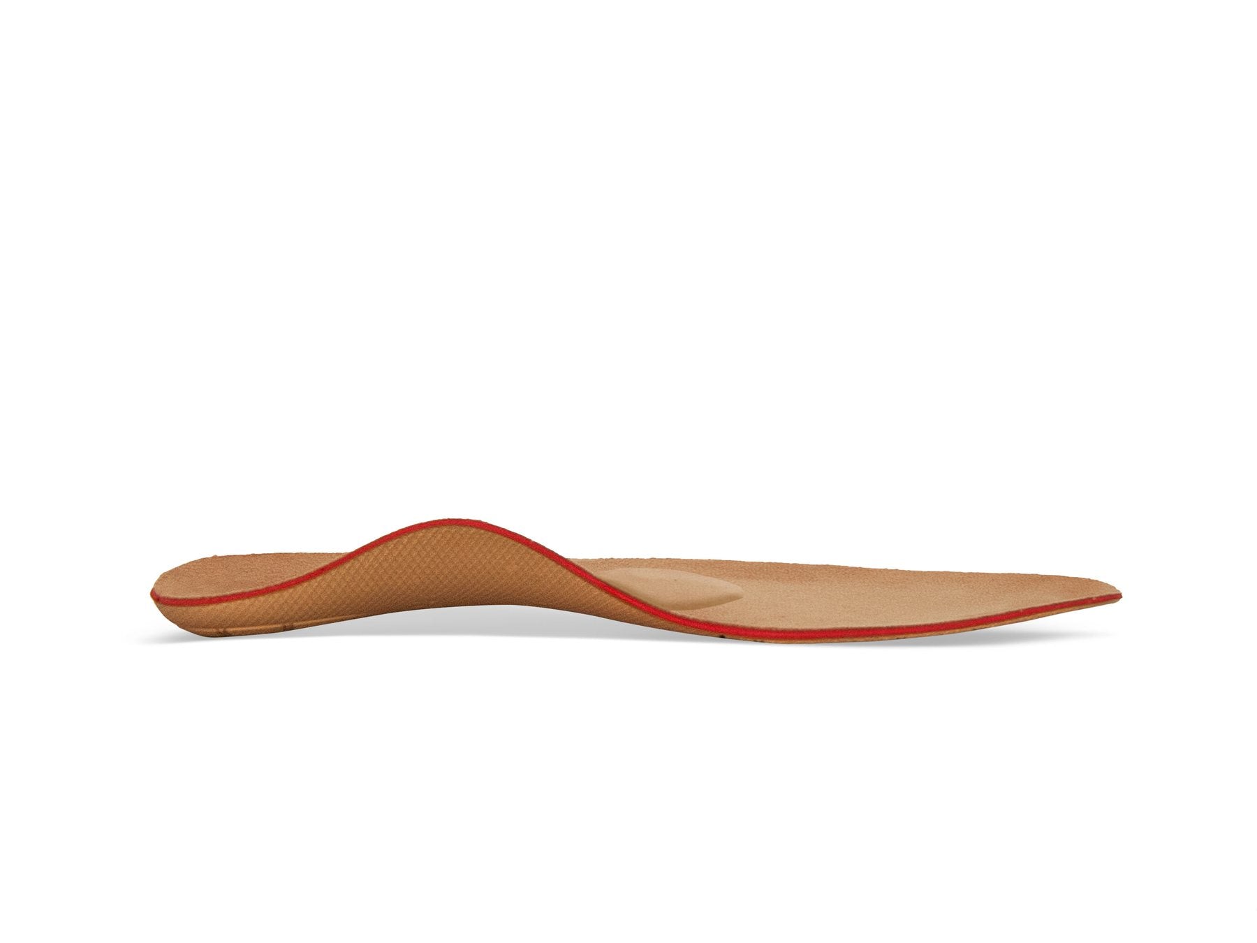 Plantilla de confort Aetrex Spain L605M para hombre, vista lateral que muestra soporte metatarsal y diseño ergonómico